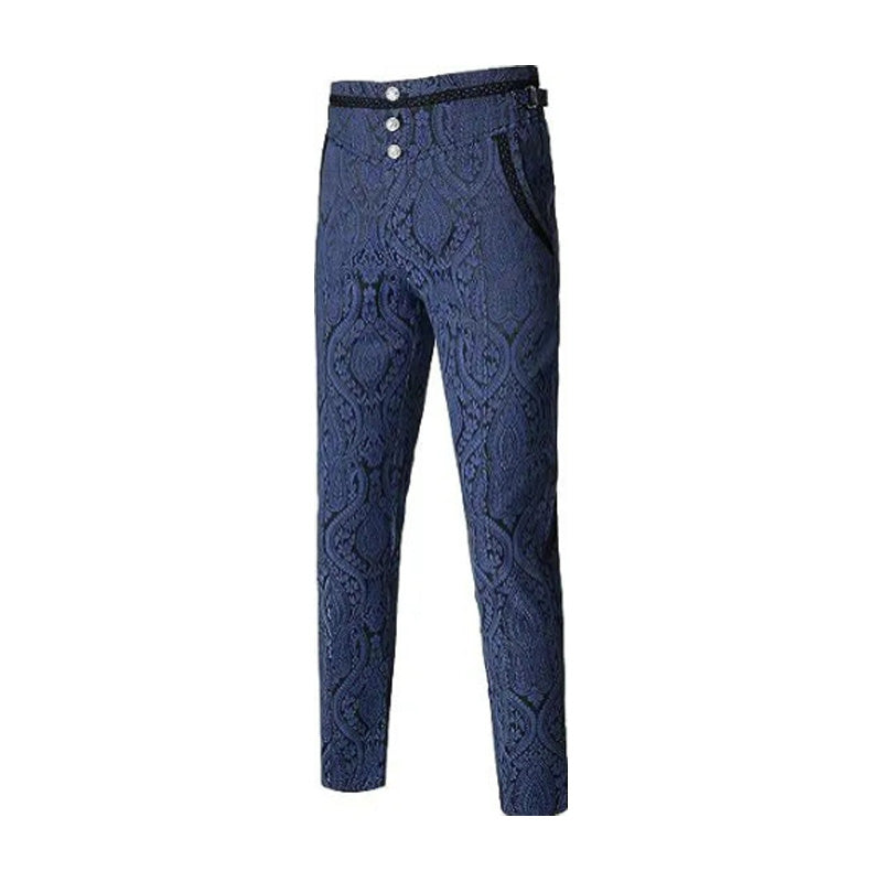 Steampunk hose damen blau