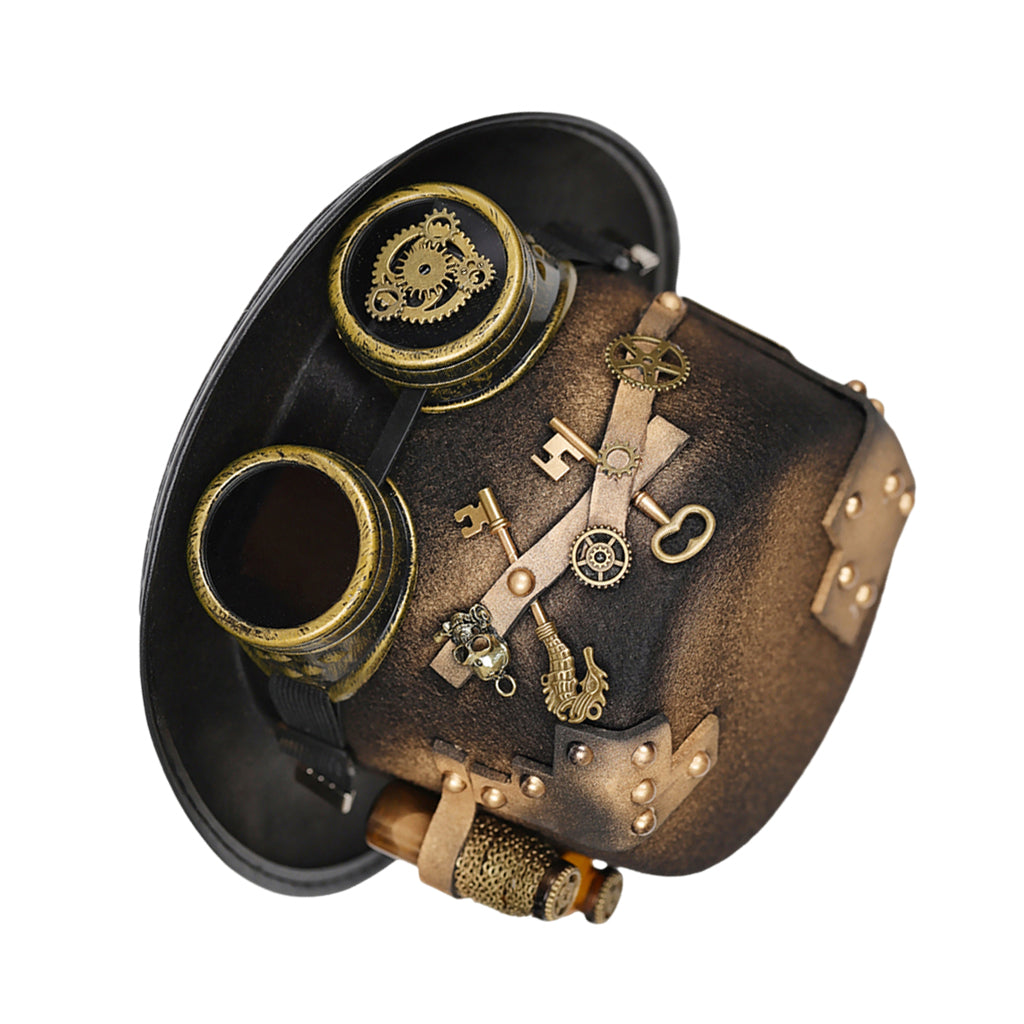 Steampunk hut mit brille damen