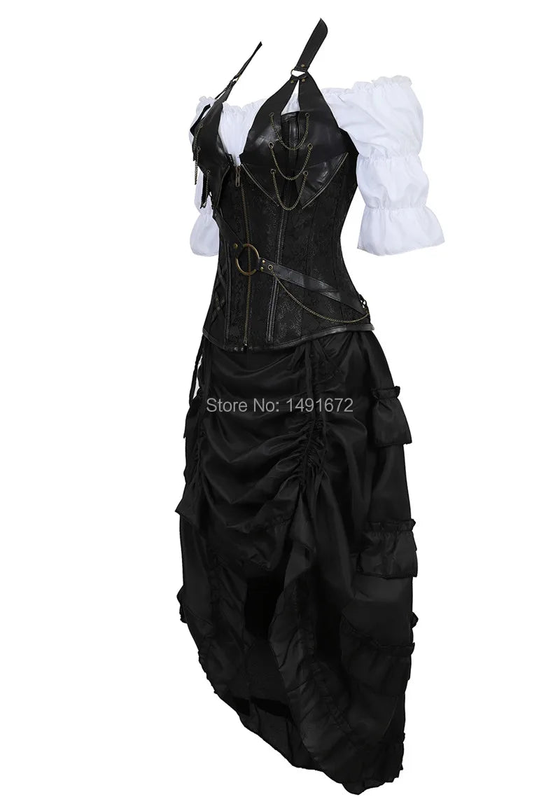 Steampunk korsett kleid