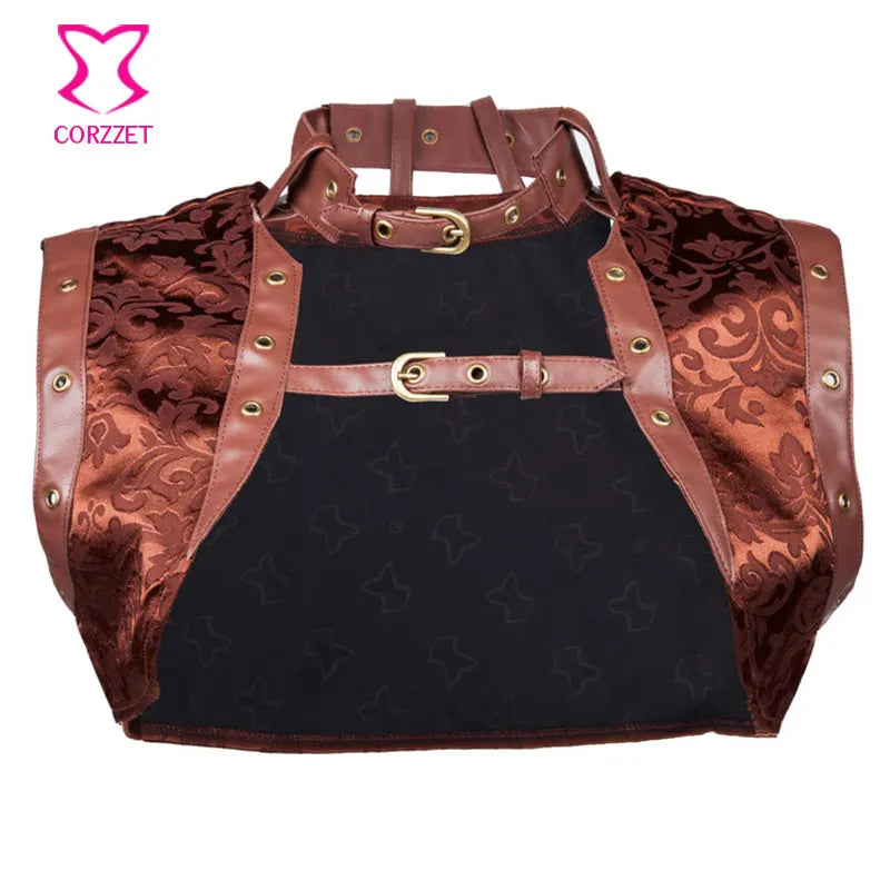 Steampunk jacke damen braun