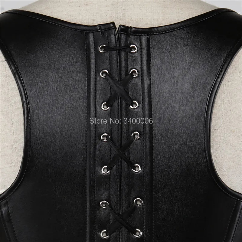 Lleder corsage steampunk