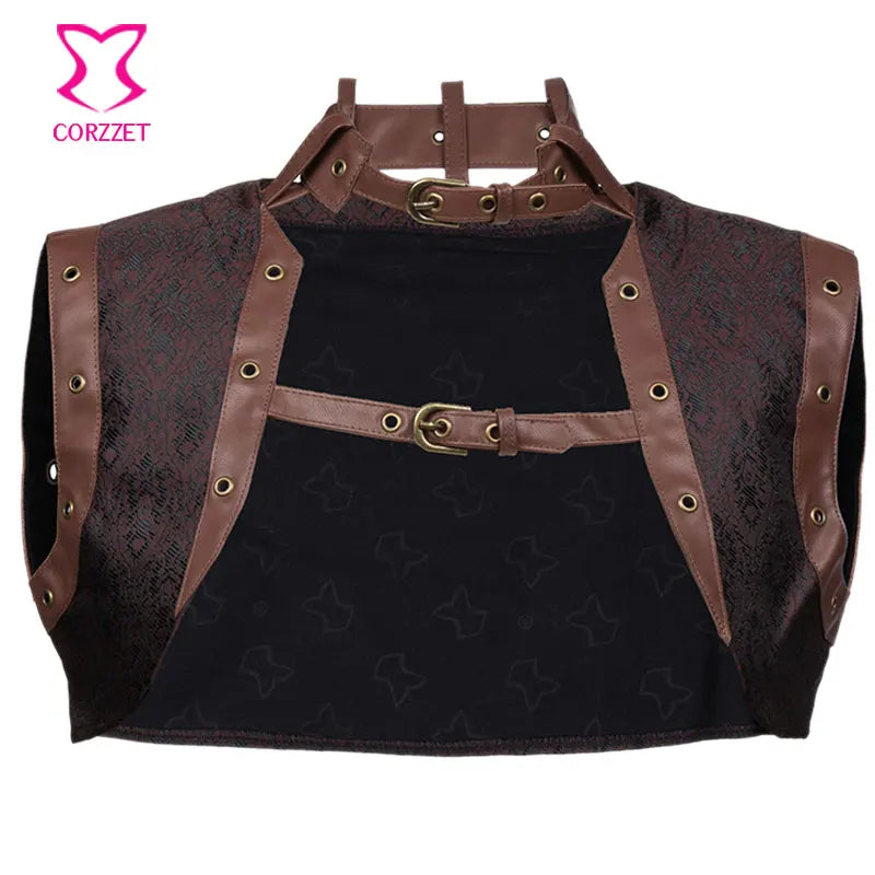 Steampunk jacke damen braun
