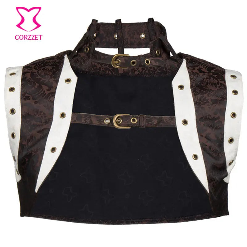 Steampunk jacke damen braun