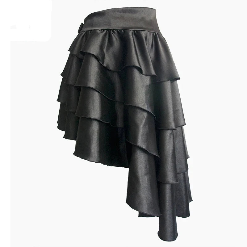 Black steampunk skirt
