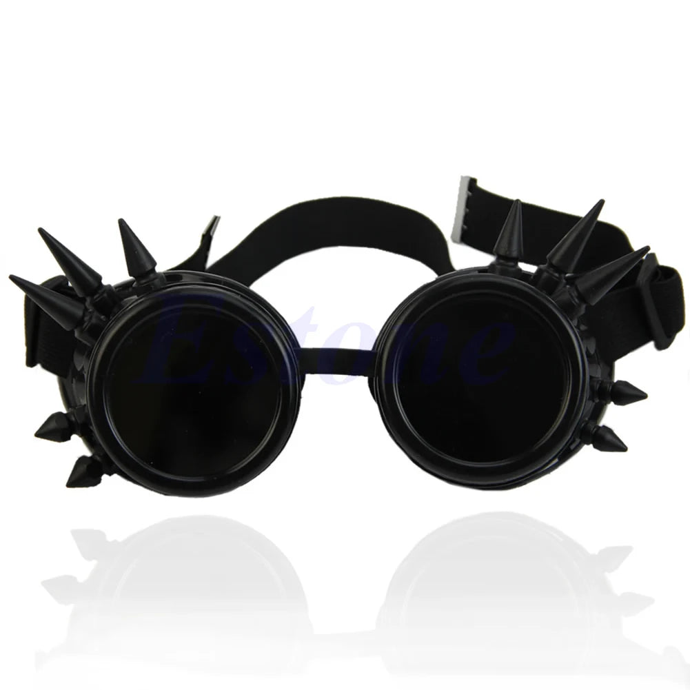 Steampunk brille silber