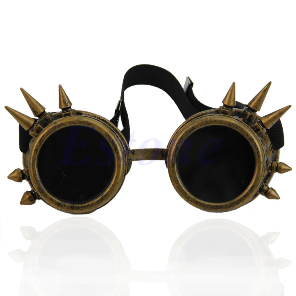 Steampunk brille silber