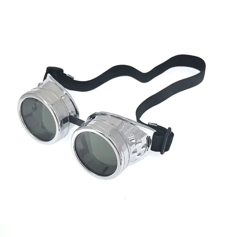 Steampunk biker goggles