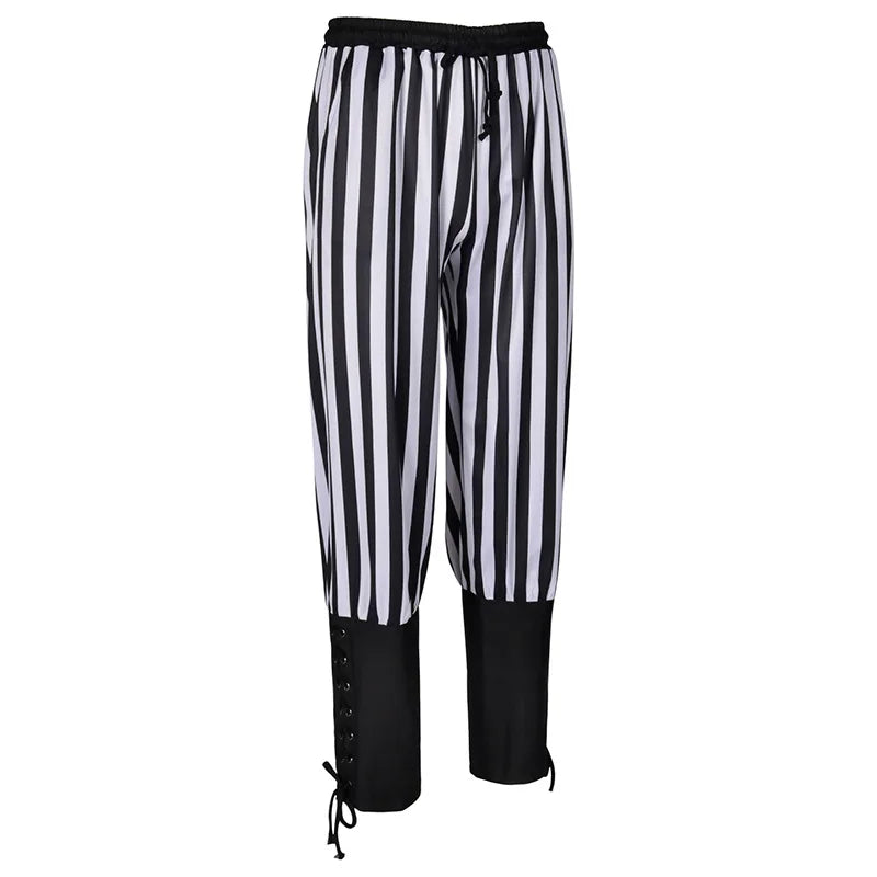 Steampunk damen hose gestreift