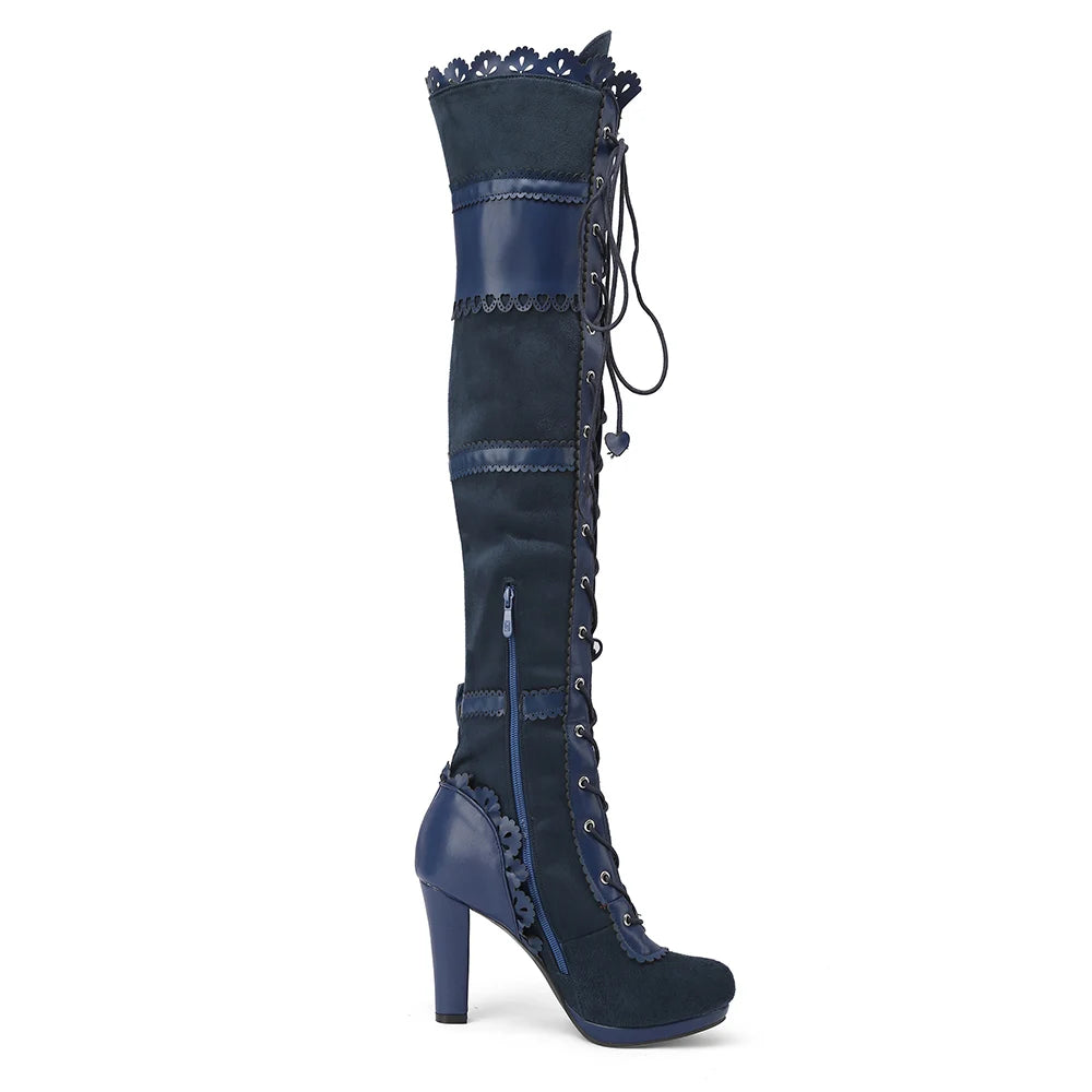 Steampunk stiefel damen
