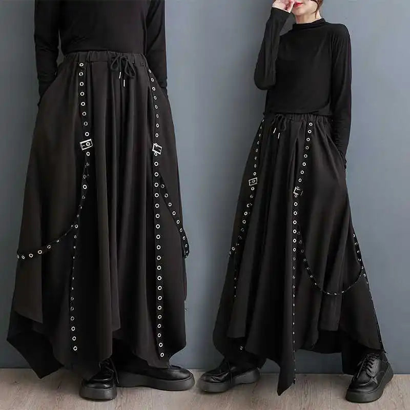 Steampunk hose damen schwarz