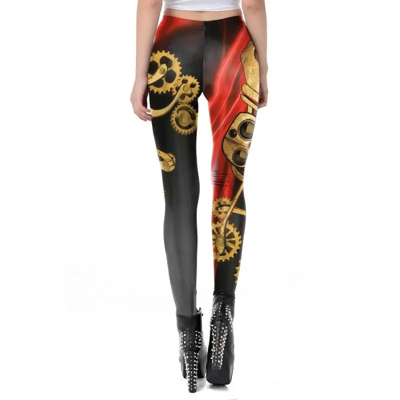 Steampunk hose damen gold