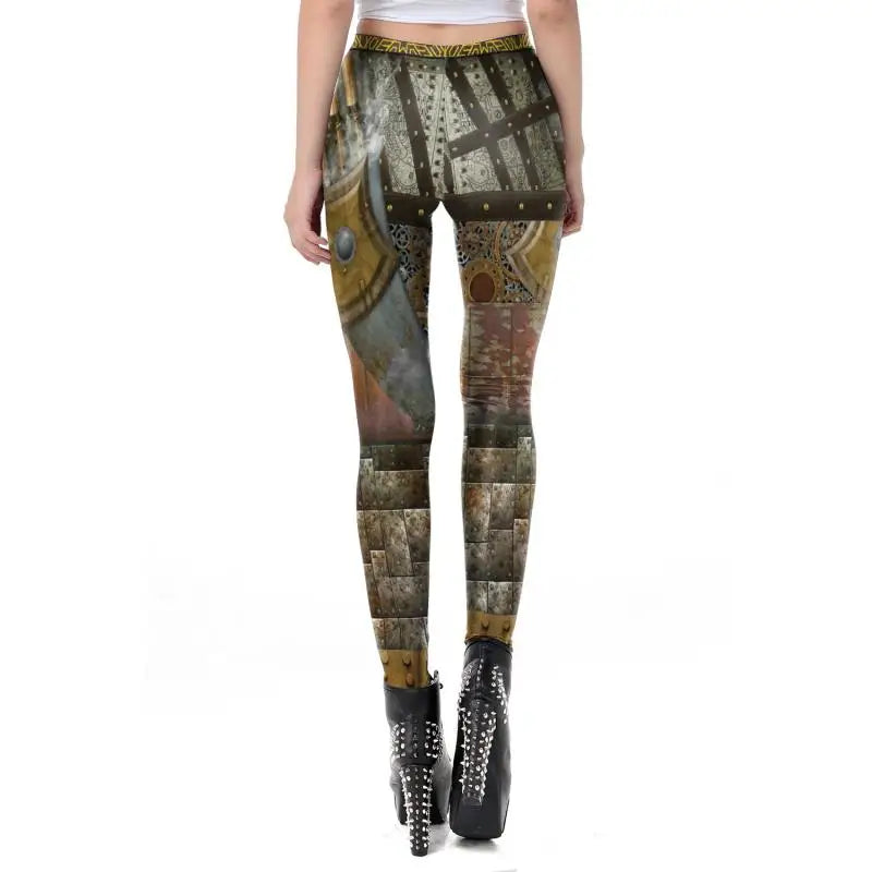 Steampunk hose damen gold