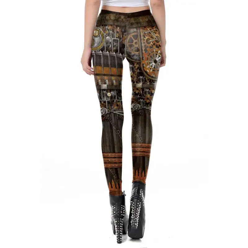 Steampunk hose damen gold