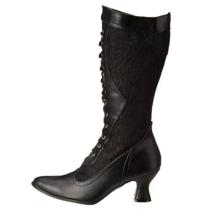 Steampunk leather boots