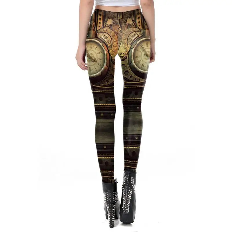 Steampunk hose damen gold