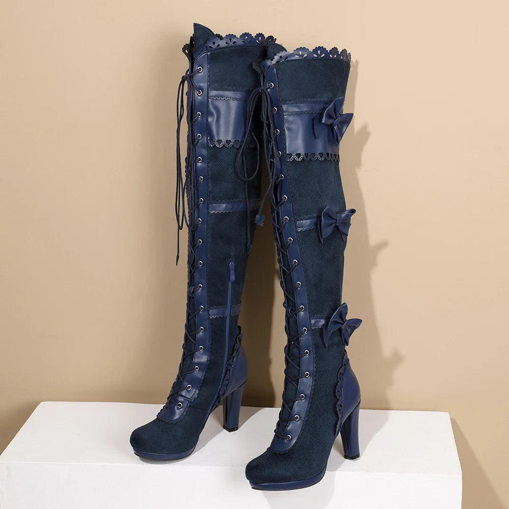 Steampunk stiefel damen