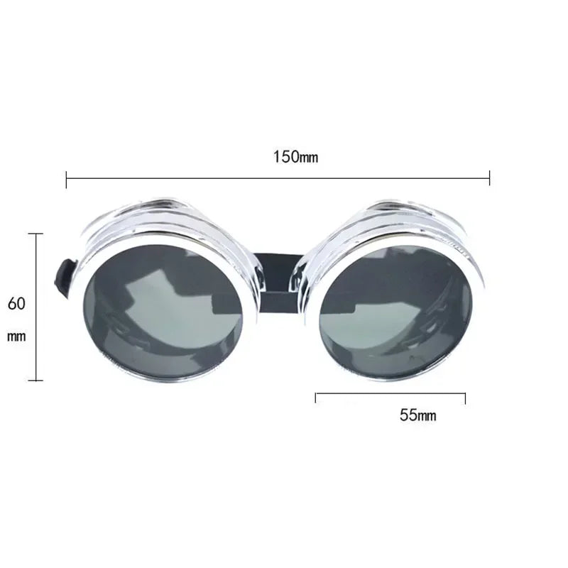 Round steampunk glasses