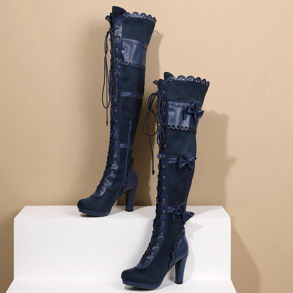 Steampunk stiefel damen
