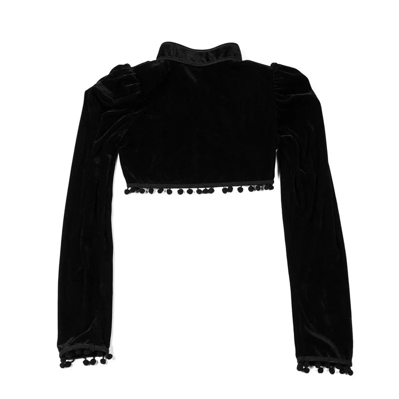 Steampunk jacke damen schwarz