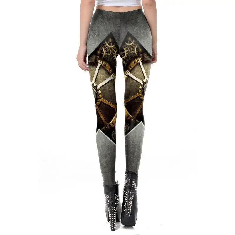 Steampunk hose damen gold