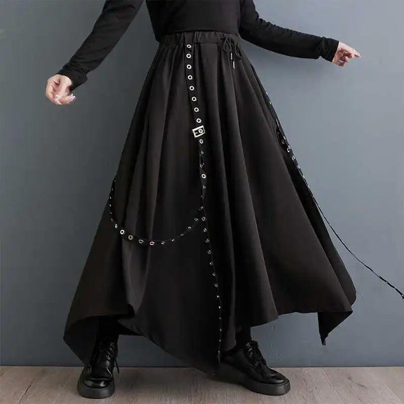 Steampunk hose damen schwarz