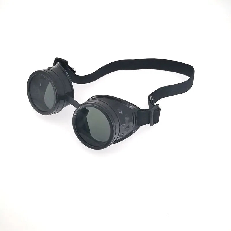 Steampunk biker goggles