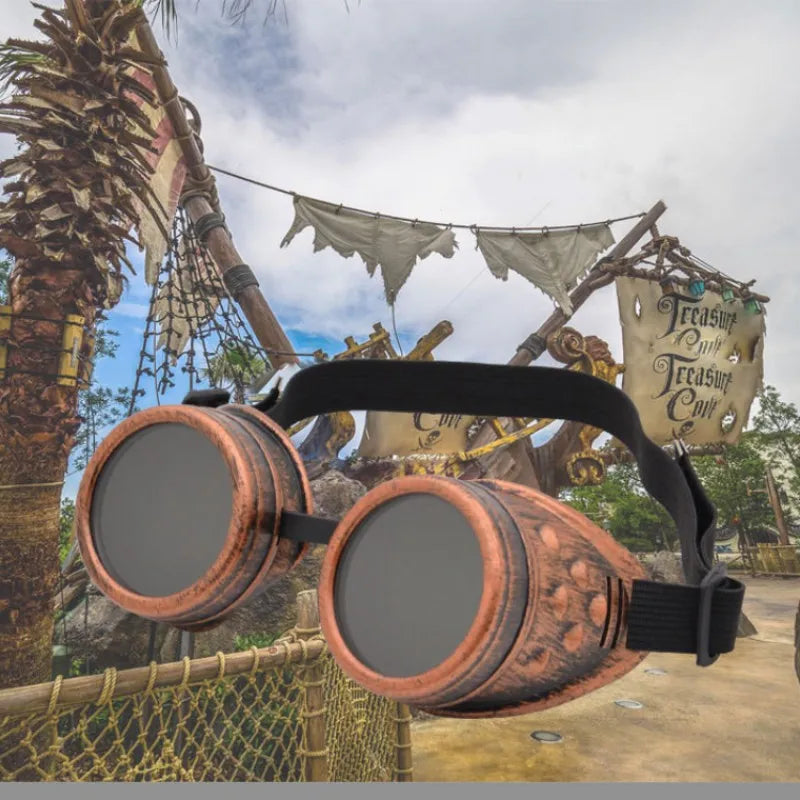 Steampunk magnifying goggles