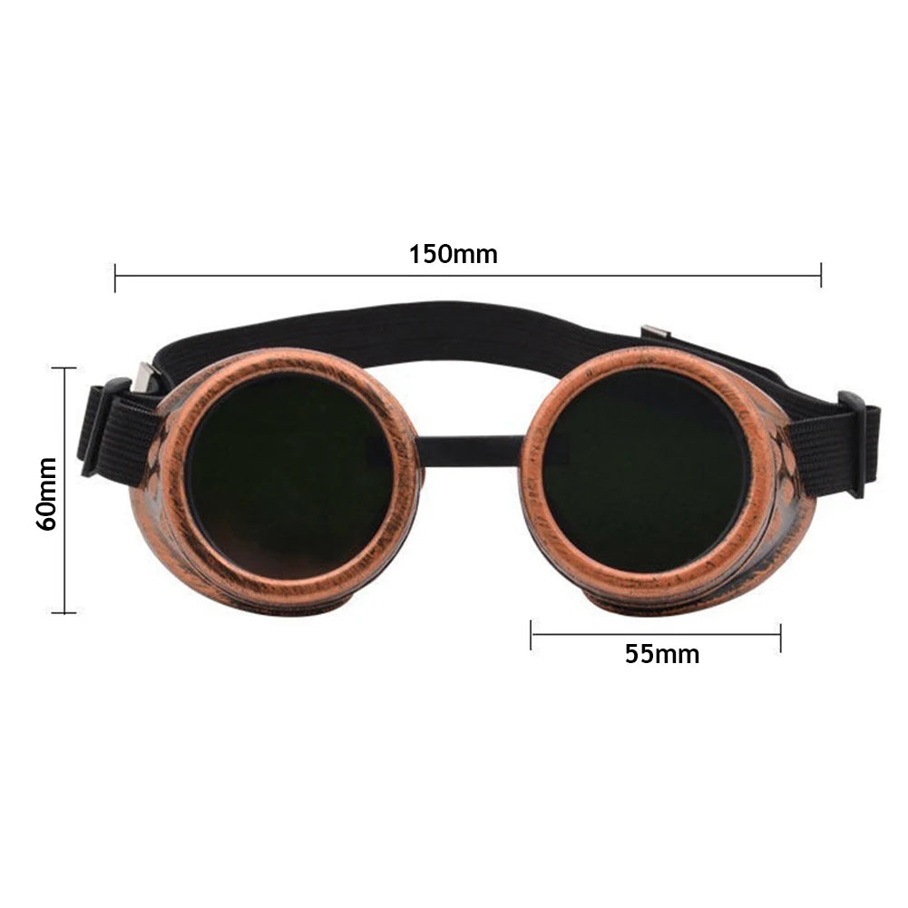 Steampunk magnifying goggles