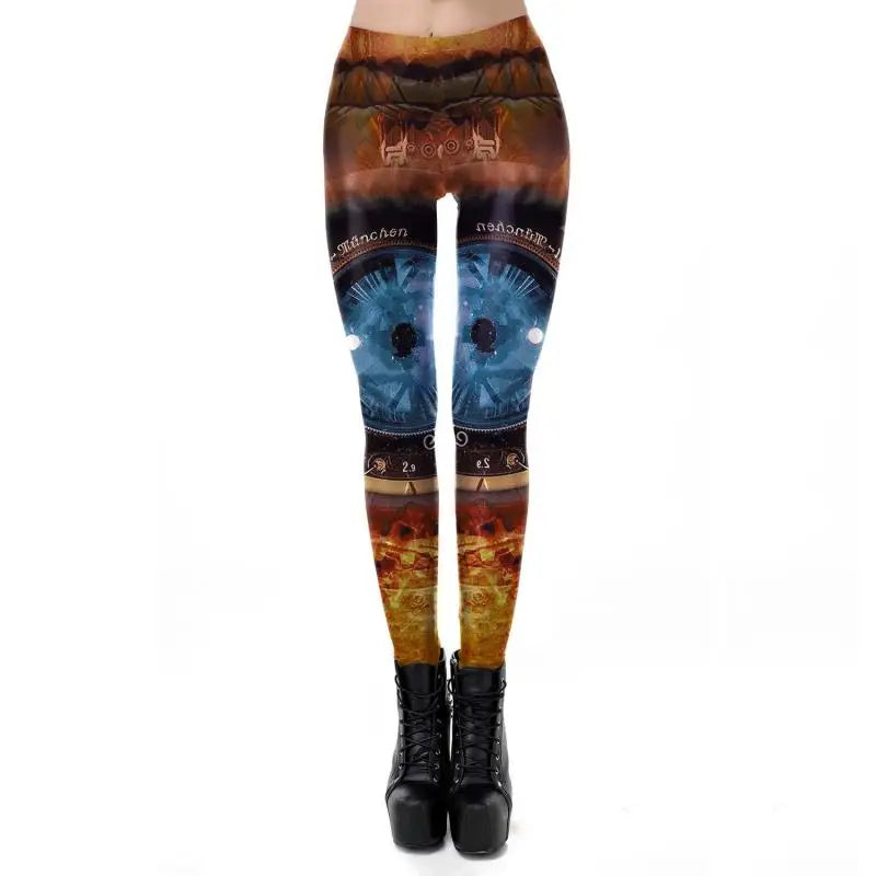 Steampunk hose damen gold