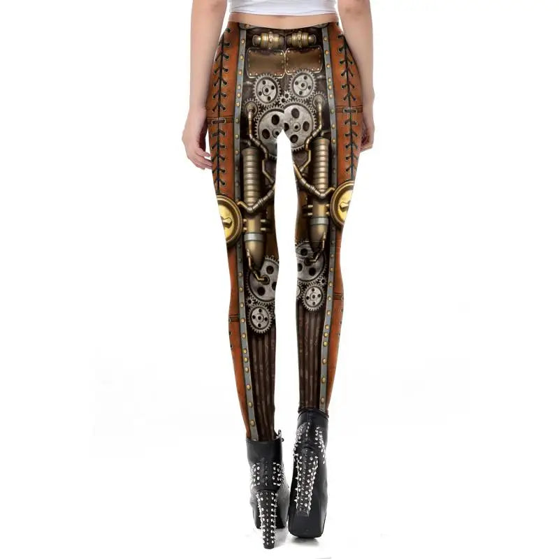 Steampunk hose damen gold