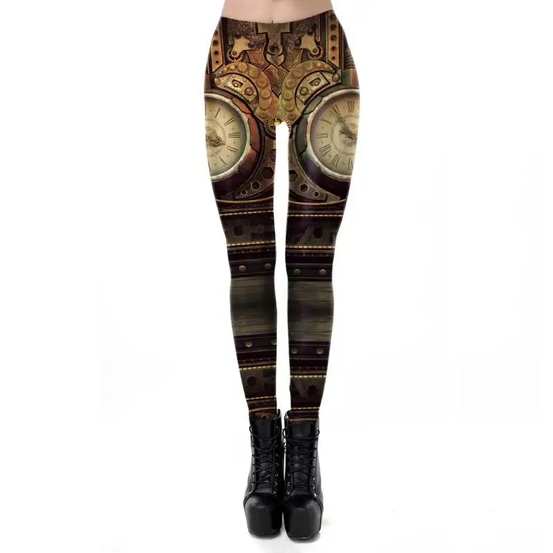 Steampunk hose damen gold