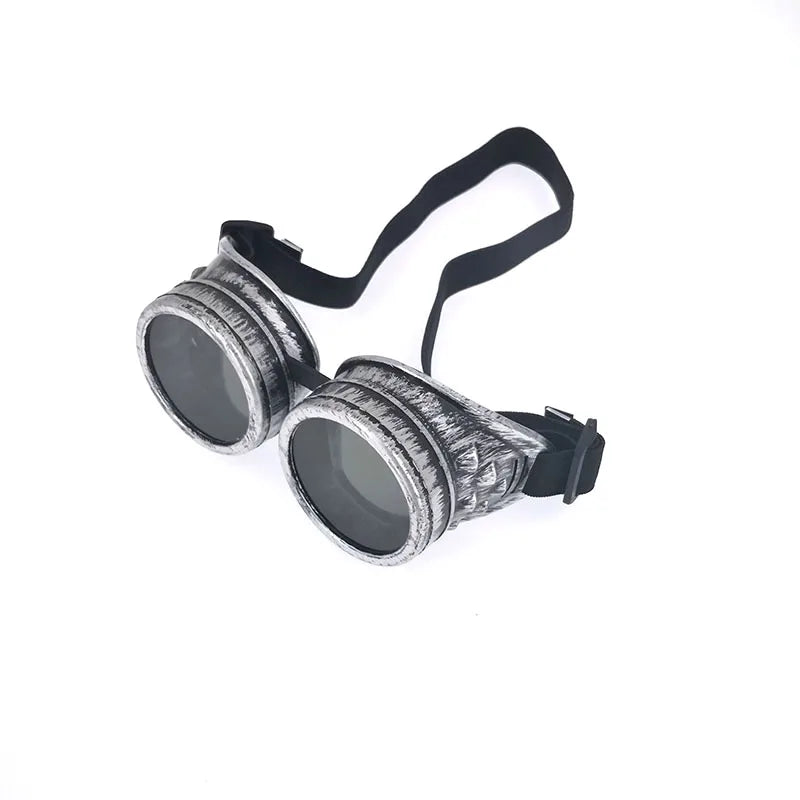Steampunk biker goggles
