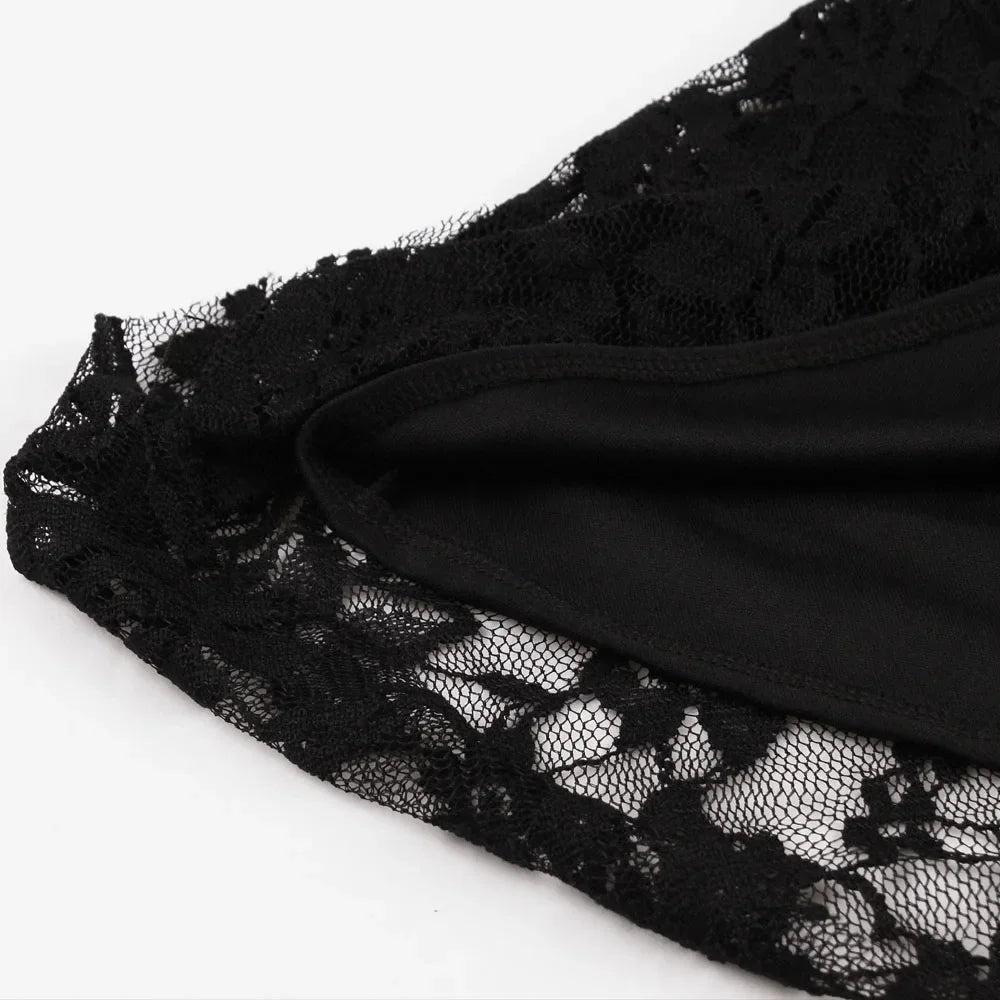 Steampunk lace dress
