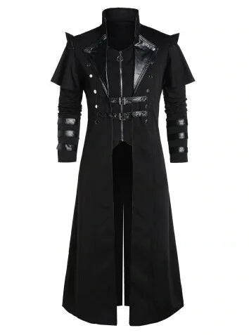 Steampunk trench coat mens