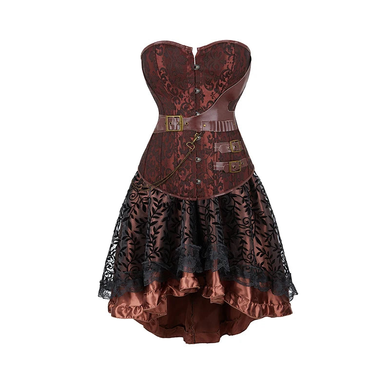 Steampunk kleid schwarz