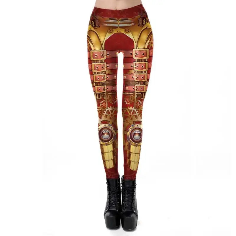 Steampunk hose damen gold