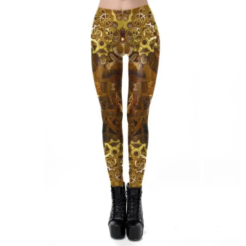Steampunk hose damen gold