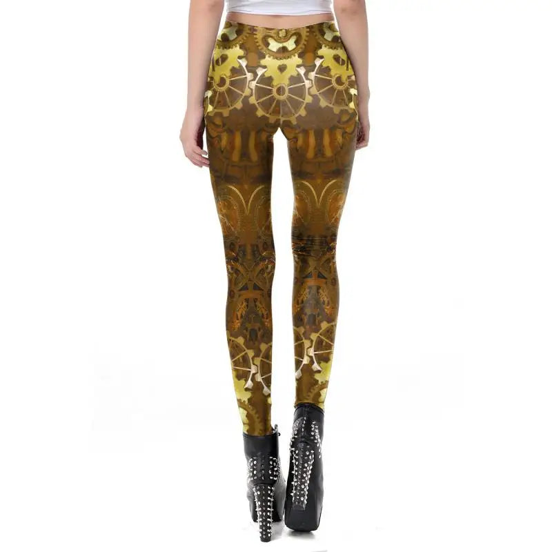 Steampunk hose damen gold