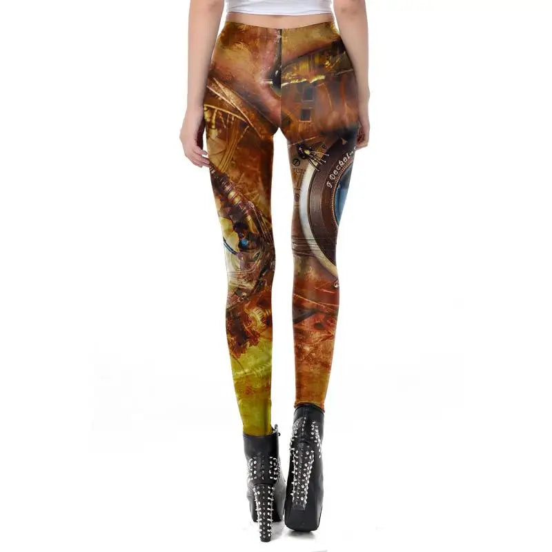 Steampunk hose damen gold