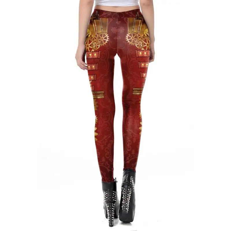 Steampunk hose damen gold