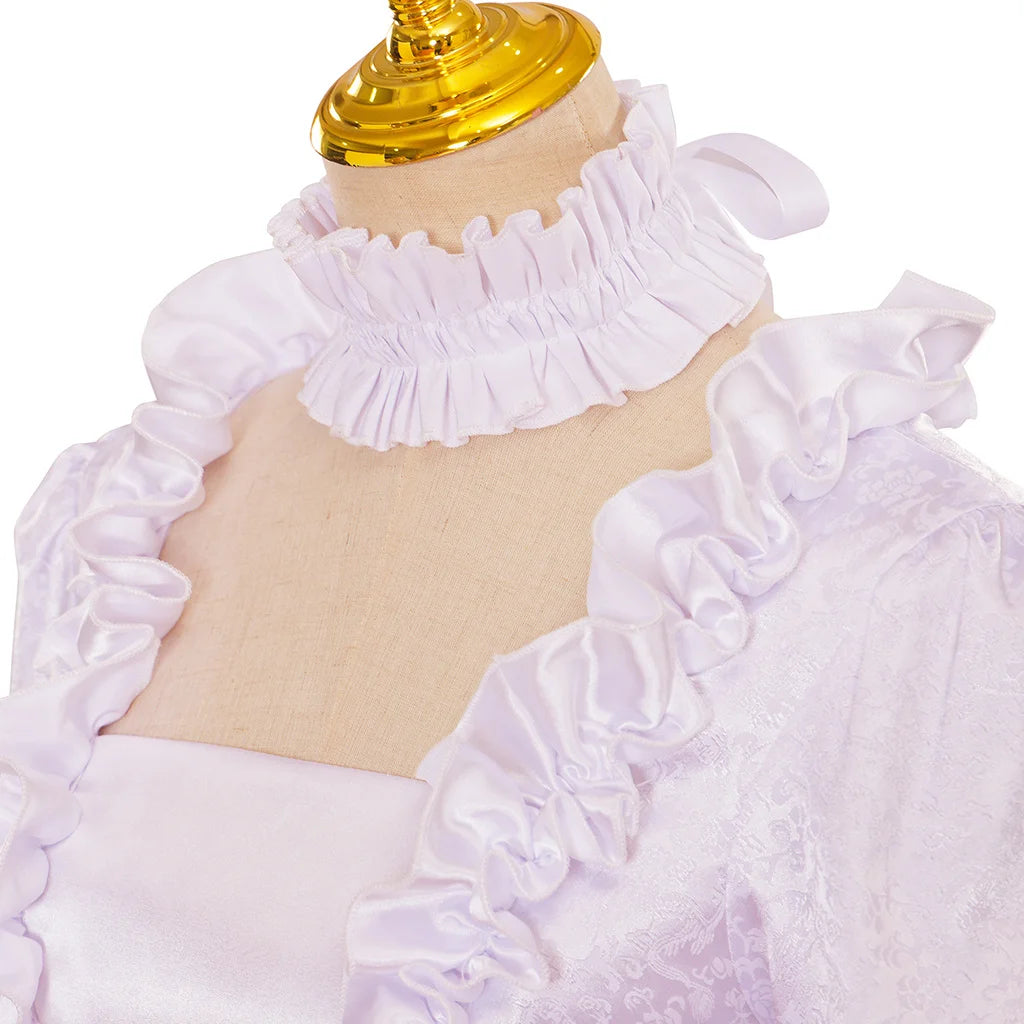 Steampunk kleid weiß