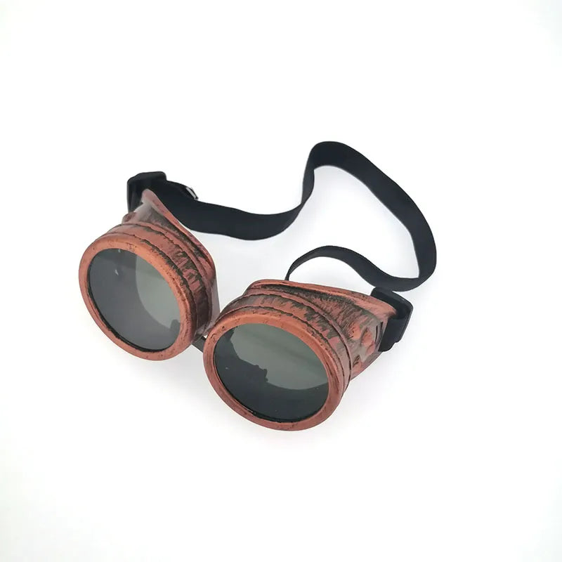 Steampunk biker goggles