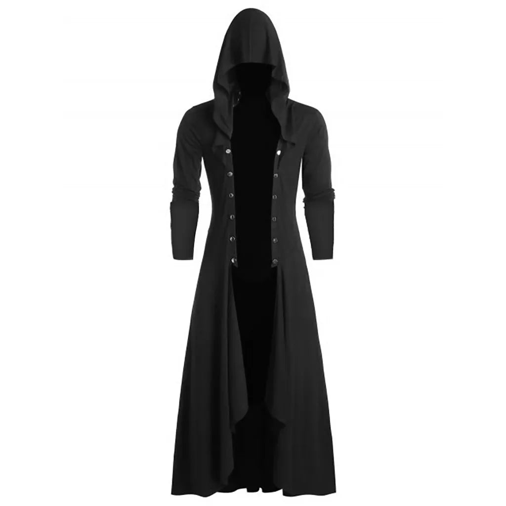 Mens steampunk long coat