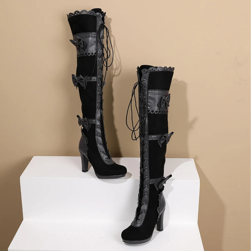 Steampunk stiefel damen