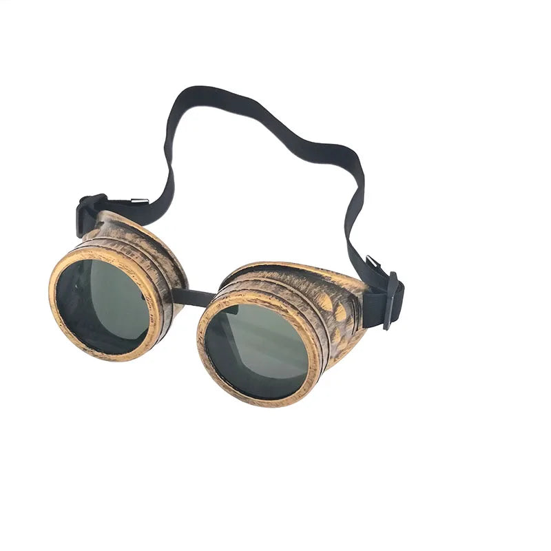 Steampunk biker goggles
