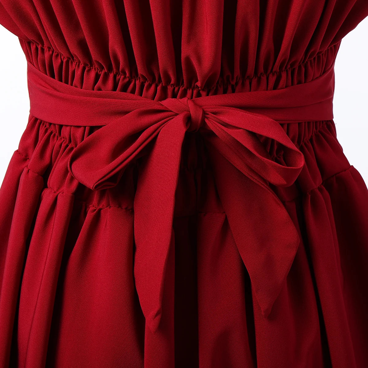 Red steampunk dress