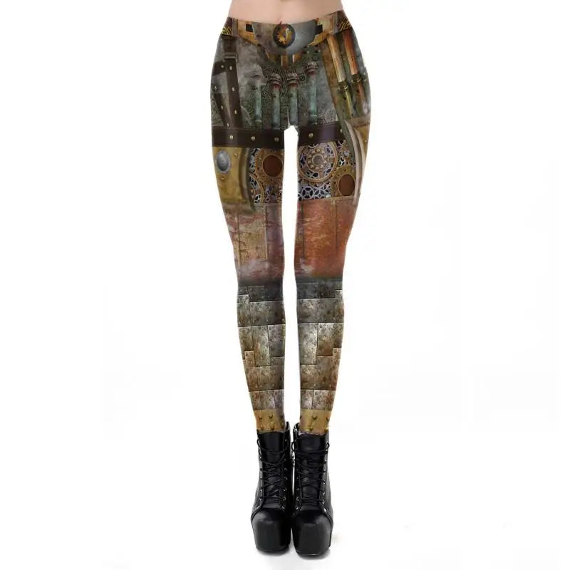 Steampunk hose damen gold