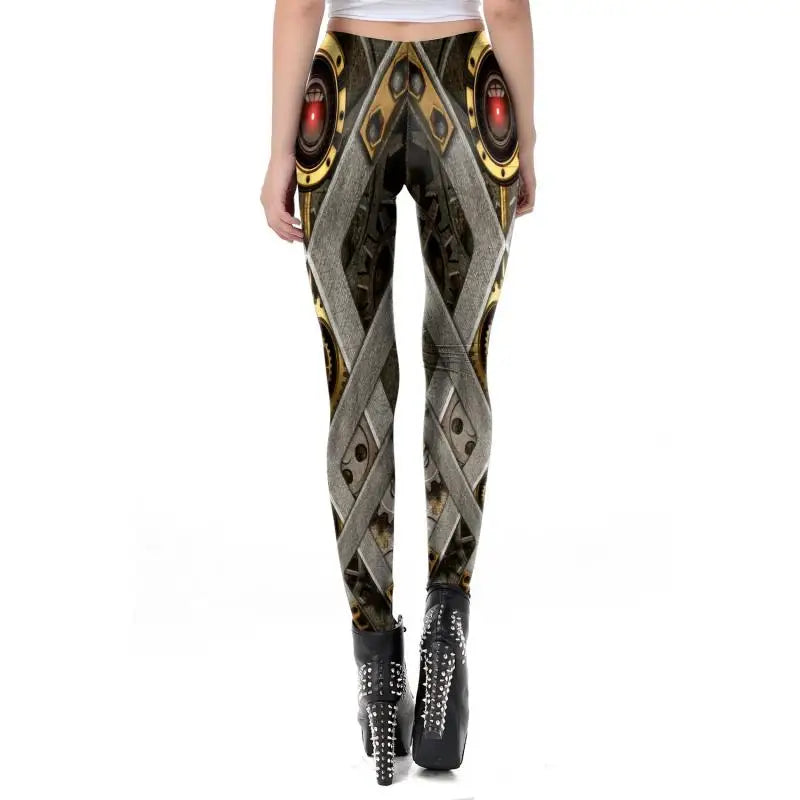 Steampunk hose damen gold
