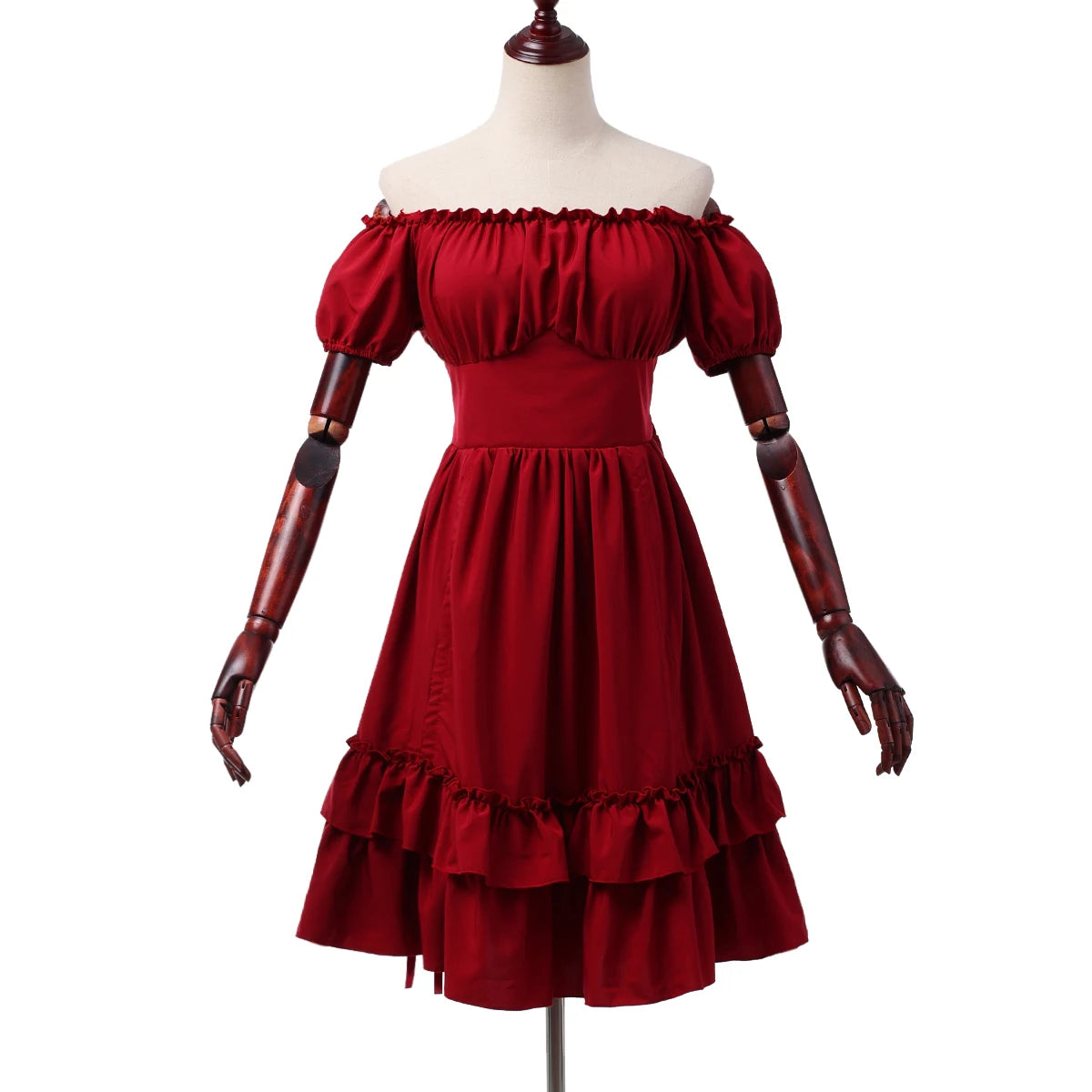 Red steampunk dress