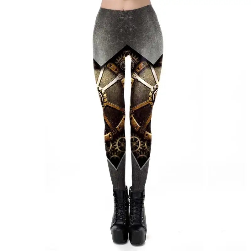 Steampunk hose damen gold